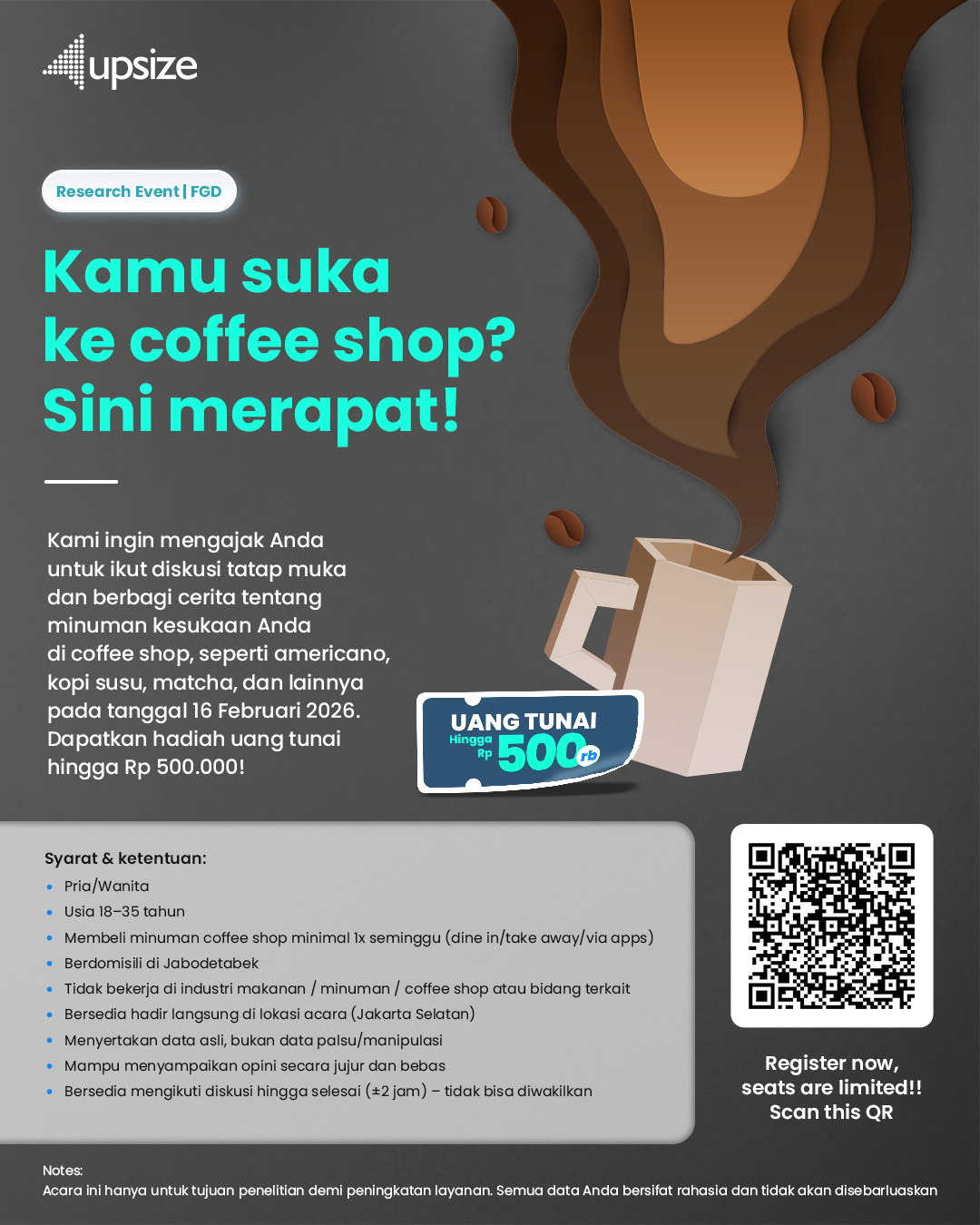 Upsize Research Event – For Coffee Shop Lovers: Where Beverage Choices Meet Real Stories